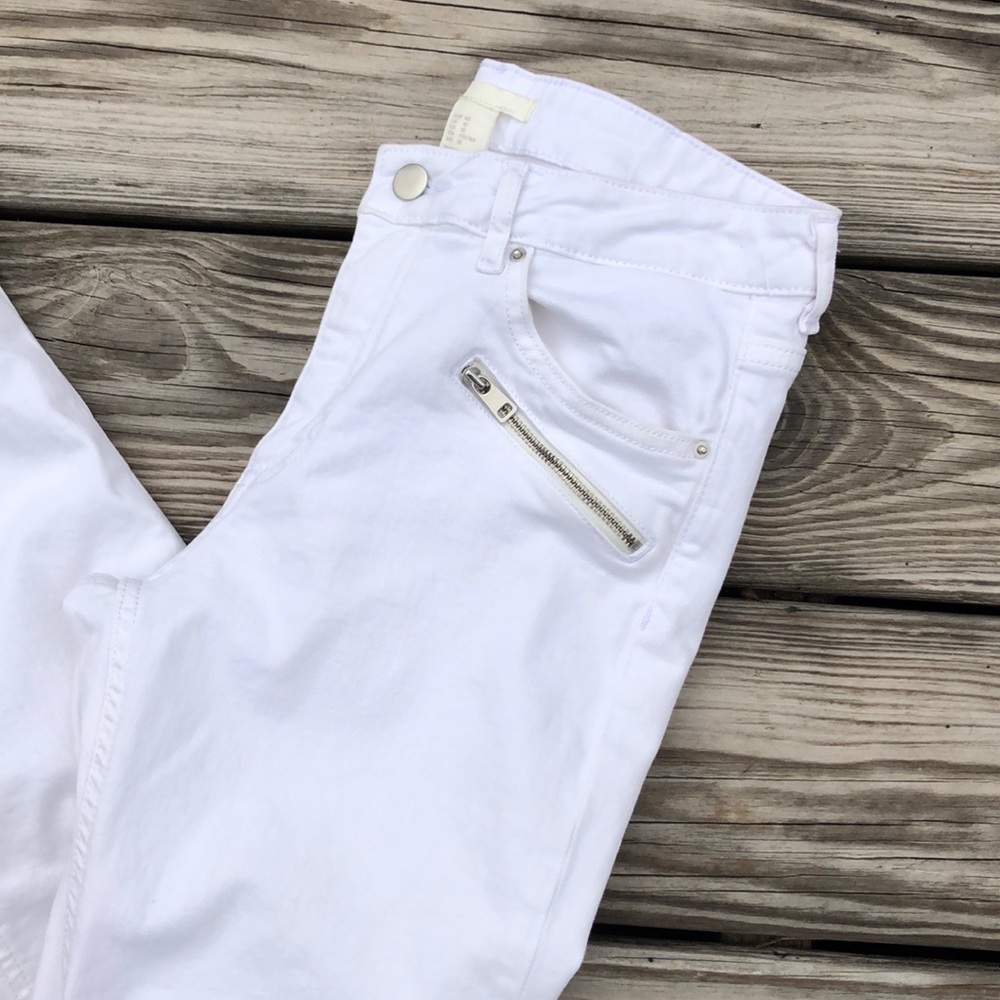 H&M white ankle zip jeans - Picture 9 of 11